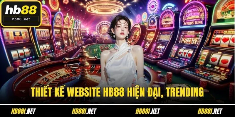 Thiết kế website HB88 hiện đại, trending